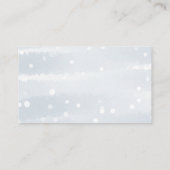Cute Snowflakes Winter Baby shower Display Shower Informatiekaartje (Achterkant)