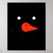 Cute Snowlady Snowman Face Christmas Matching Fami Poster (Voorkant)