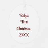 Cute Snowman 1-kerstversiering Metalen Ornament (Achterkant)