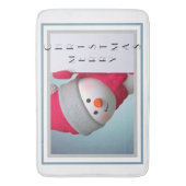 Cute Snowman Badmat (Voorkant Verticaal)