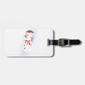 Cute Snowman Bagagelabel (Voorkant horizontaal)