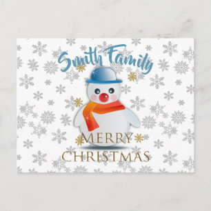 Cute Snowman Briefkaart