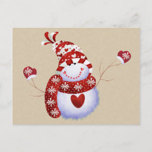 Cute Snowman Briefkaart
