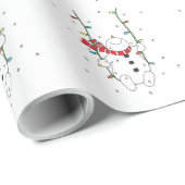 Cute Snowman Cadeaupapier (Rol Hoek)