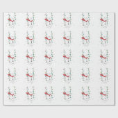 Cute Snowman Cadeaupapier (Vlak)