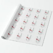 Cute Snowman Cadeaupapier (Uitgerold)