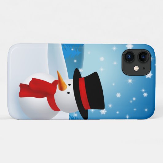 Cute Snowman Case-Mate iPhone Case (Achterkant (horizontaal))