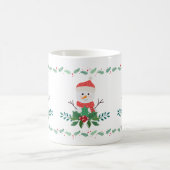 Cute Snowman Christmas | Festive Holiday Koffiemok (Center)