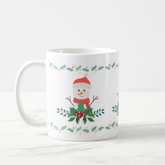 Cute Snowman Christmas | Festive Holiday Koffiemok (Links)