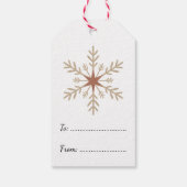 Cute Snowman Christmas Gift Tag - Front & Design Cadeaulabel (Achterkant)