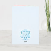 Cute Snowman Christmas Kaart (Achterkant)