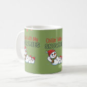 Cute Snowman Christmas Mug | Festive Holiday Cup Koffiemok (Voorkant links)