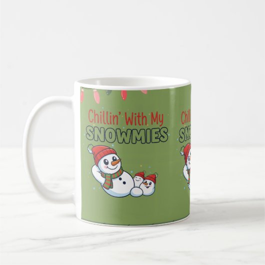 Cute Snowman Christmas Mug | Festive Holiday Cup Koffiemok (Links)