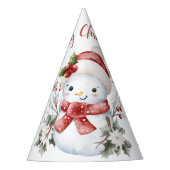 Cute Snowman Christmas Party Hat Feesthoedjes (Voorkant)