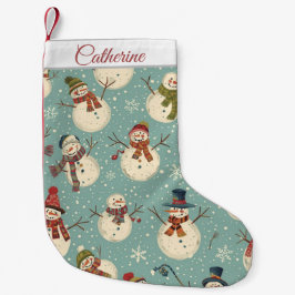 Cute Snowman Christmas Stocking Kleine Kerstsok