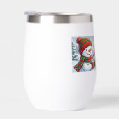 Cute Snowman Coffee Winter Holiday Water Bottle (Rechts)