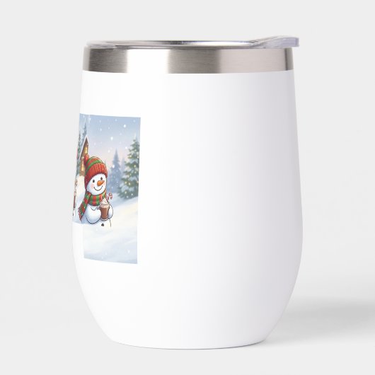Cute Snowman Coffee Winter Holiday Water Bottle (Links)