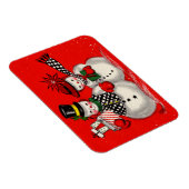 Cute Snowman Couple Magneet (Rechterzijde)