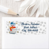 Cute Snowman Custom Etiket (Insitu)