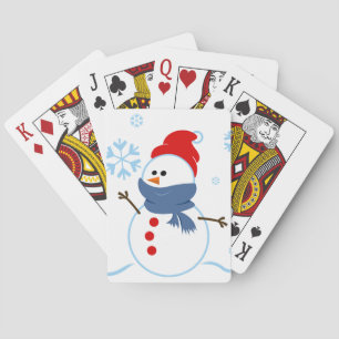 Cute Snowman Deck of Cards Speelkaarten