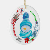 Cute Snowman Decoration kerstboom Ornamenten (Rechts)