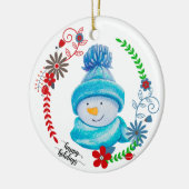 Cute Snowman Decoration kerstboom Ornamenten (Links)