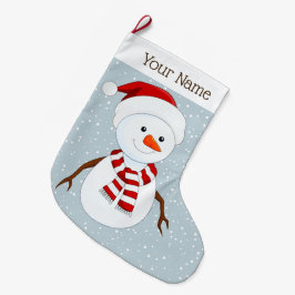 Cute Snowman Design Kerstmis stoppen Grote Kerstsok