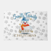 Cute Snowman Deurmat (Voorkant)