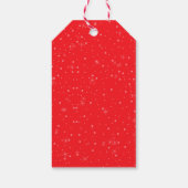 Cute Snowman Donuts Festive Kerstmis Cadeaulabel (Achterkant)