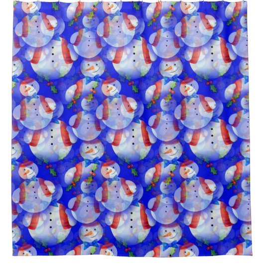 Cute Snowman Douchegordijn (Voorkant)
