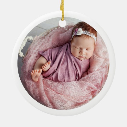 Cute Snowman en Reindeer 1 Kerstmis Keramisch Ornament (Achterkant)