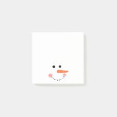 Cute Snowman Face Post-It Notes (Voorkant)