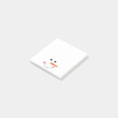 Cute Snowman Face Post-It Notes (Schuin)