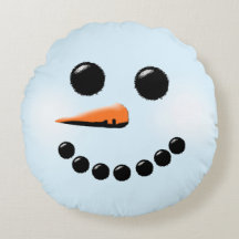 Cute Snowman Face Winter Holiday Snowmen