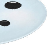 Cute Snowman Face Winter Holiday Snowmen Snijplank (Hoek)