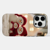 Cute Snowman Family Winter Christmas Case-Mate iPhone Case (Achterkant (horizontaal))