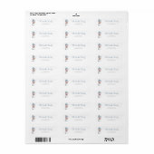 Cute Snowman Farm Return Address Etiket (Full Sheet)
