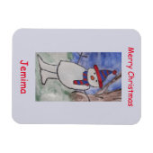 Cute Snowman Flexible Magneet (Horizontaal)