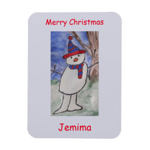 Cute Snowman Flexible Magneet