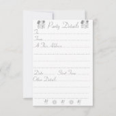 Cute snowman glimlacht voor kerstuitnodiging kaart (Achterkant)