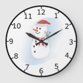 Cute Snowman Grote Klok (Voorkant)