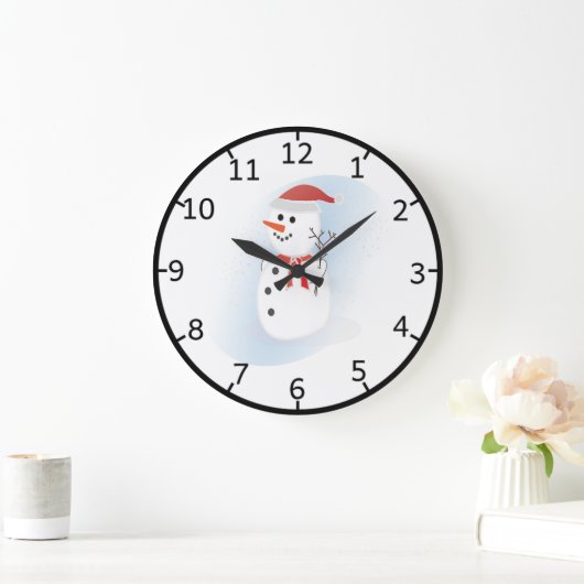 Cute Snowman Grote Klok (Huis)