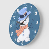 Cute Snowman Grote Klok (Hoek)