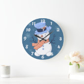 Cute Snowman Grote Klok (Huis)