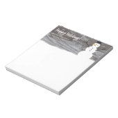 Cute Snowman Happy Holidays Notitieblok (Linkerzijde)