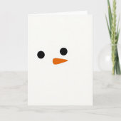 Cute Snowman Holiday Card Kaart (Voorkant)