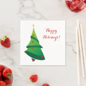 Cute Snowman Holiday Party Paper Napkin set Servet (Insitu)