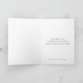 Cute Snowman Illustratie  kerst Feestdagen Kaart (Binnen)