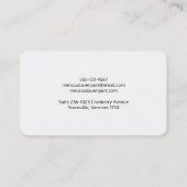 Cute Snowman in Winter Fotografie Kerstmis Visitekaartje (Achterkant)