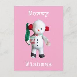 Cute Snowman-kerstBriefkaart Briefkaart